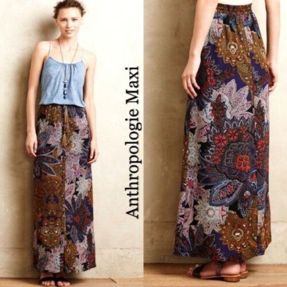 Anthropologie Dresses & Skirts - NWT Vanessa Virginia Petaled Paisley Skirt Medium